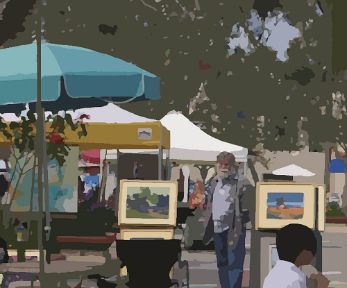 Art Market scene